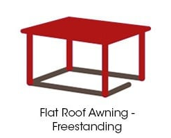 Metal Weld Flat Roof free stand Carport Design