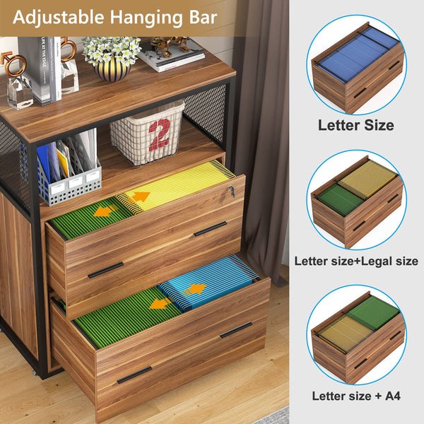 CraftMaster™ LockBase – 2-Drawer Filing Cabinet with Shelf & Lock - Image 6